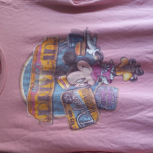 Vintage style Minnie diner Drive in short l/s Med - Picture 2 of 4